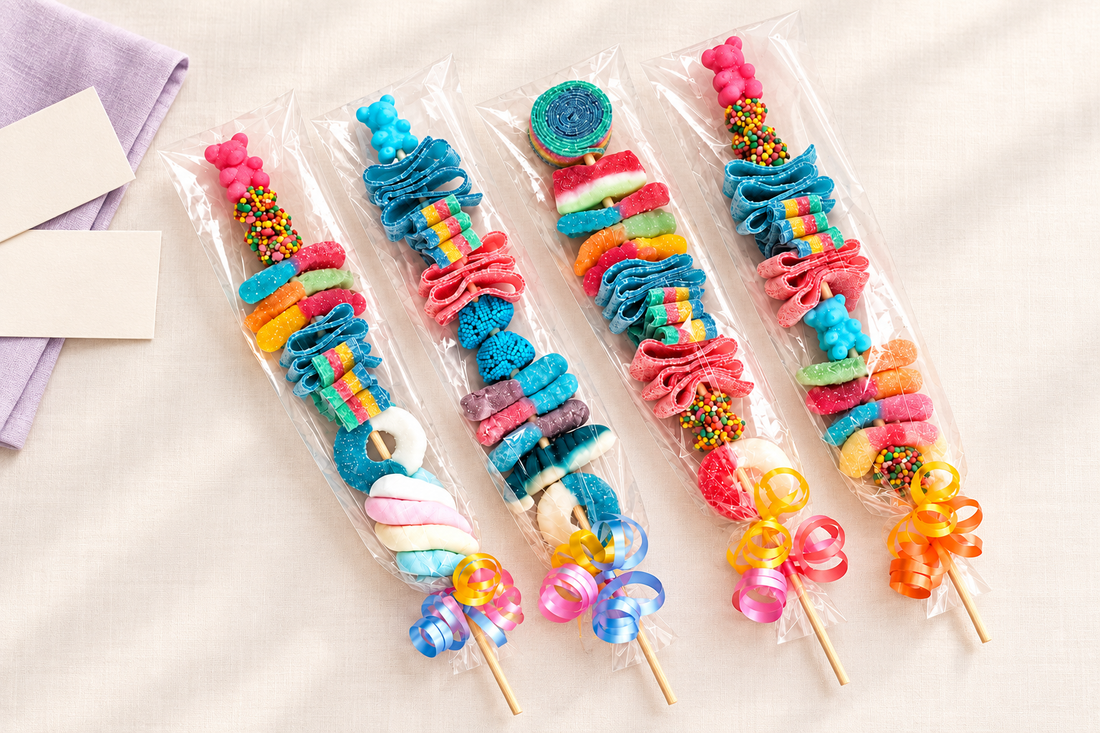 Candy Party Favors: When to Choose Cones, Kebabs, or Mini Bouquets