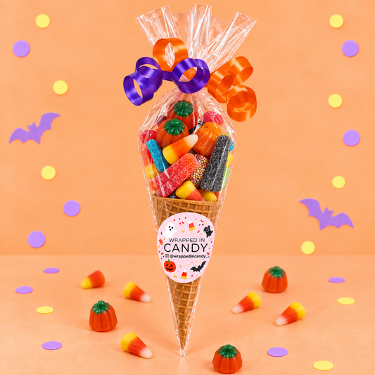 Halloween Candy Cone | Wrapped in Candy